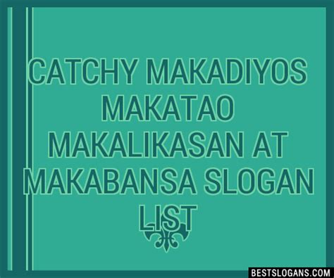 makabansa slogan